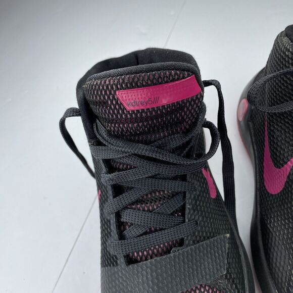 nike KD Trey 5 III kid 4.5 or wom 6.5 eu 36.5 black pink basketball shoe hi top - Picture 14 of 15